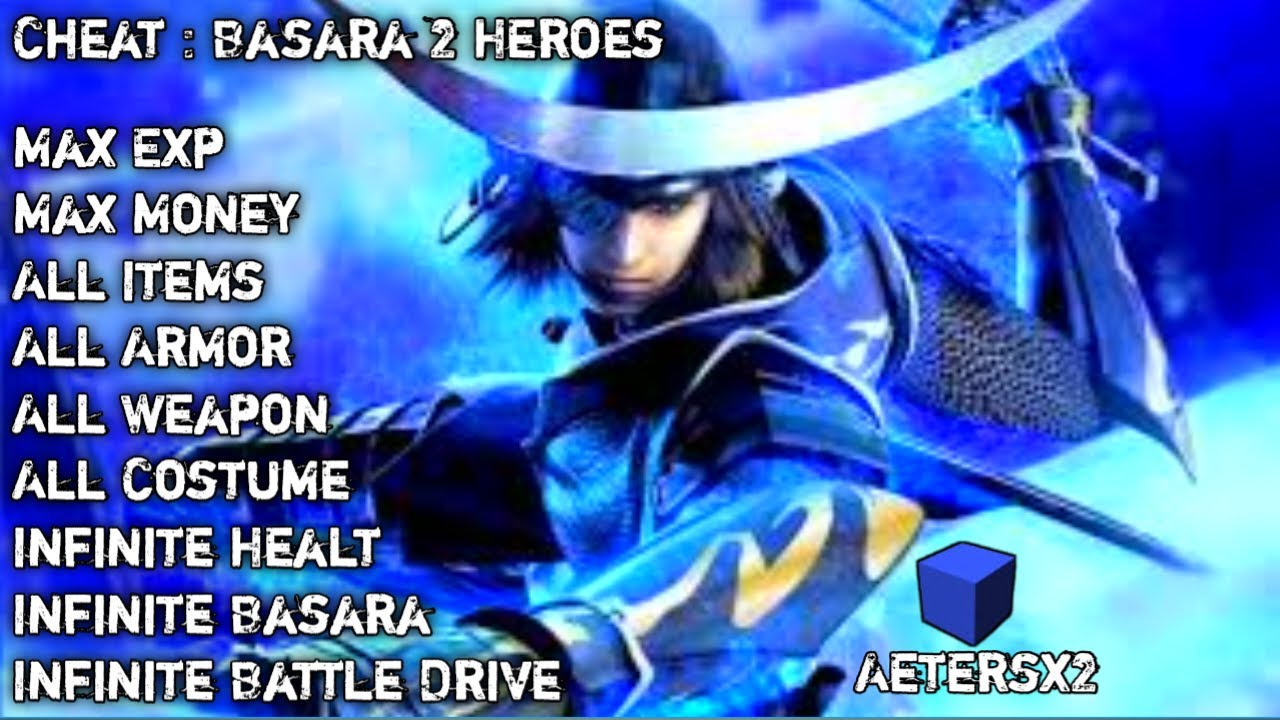 Basara 2 cheat semua tak terbatas dan unlock semuanya Tanpa save data Aetersx2