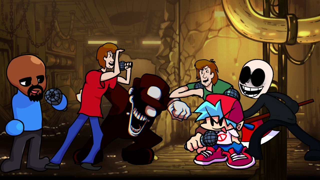 Last Reel but Matt, MX and Red shaggy vs Eteled, Green Shaggy and Bf sing it