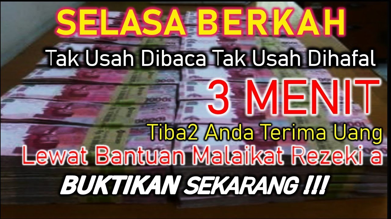 SELAMAT ANDA TERPILIH HARI INI ✅ UANG DATANG SENDIRI KERUMAH ANDA | Doa pembuka rezeki