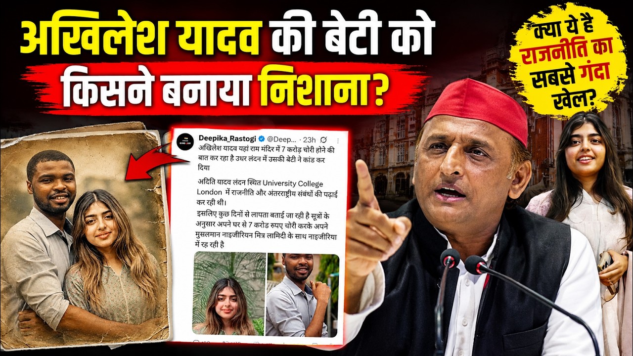 Akhilesh Yadav&rsquo;s Daughter Aditi Targeted? SP Demands FIR Over Viral Social Media Posts
