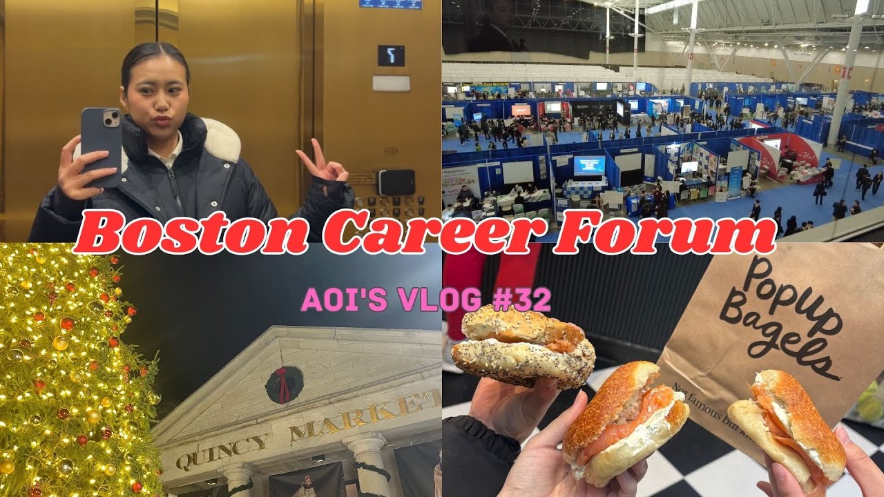 海外大就活生のボスキャリVLOG | Boston Career Forum’25⭐️ |