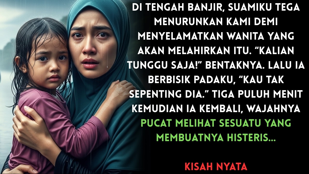 DITENGAH BANJIR! Suamiku Buang Kami Demi Gundiknya… 30 Menit Kemudian Dia Menjerit Histeris!