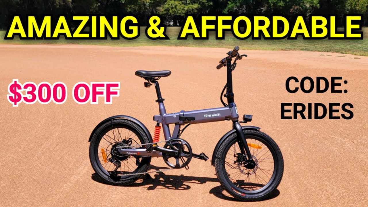 Affordable Folding Ebike : 5TH WHEEL Thunder 2 Electric Folding Bike Unboxing Video