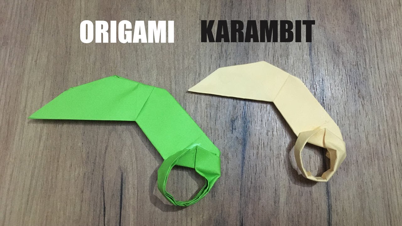 Origami Karambit | Як зробити керамбіт з паперу?