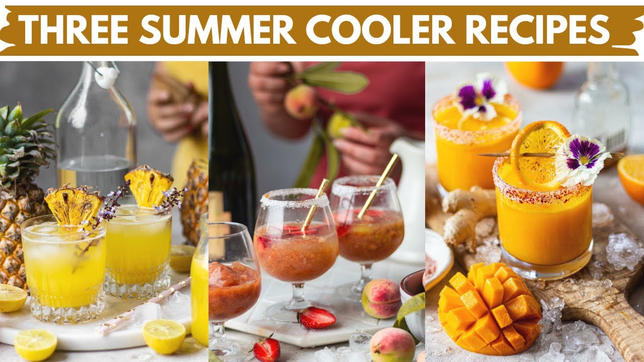 HOW TO MAKE SUMMER COOLERS | Quick Refreshing Mocktail Recipes| Easy & Quick Chilled Summer Drinks