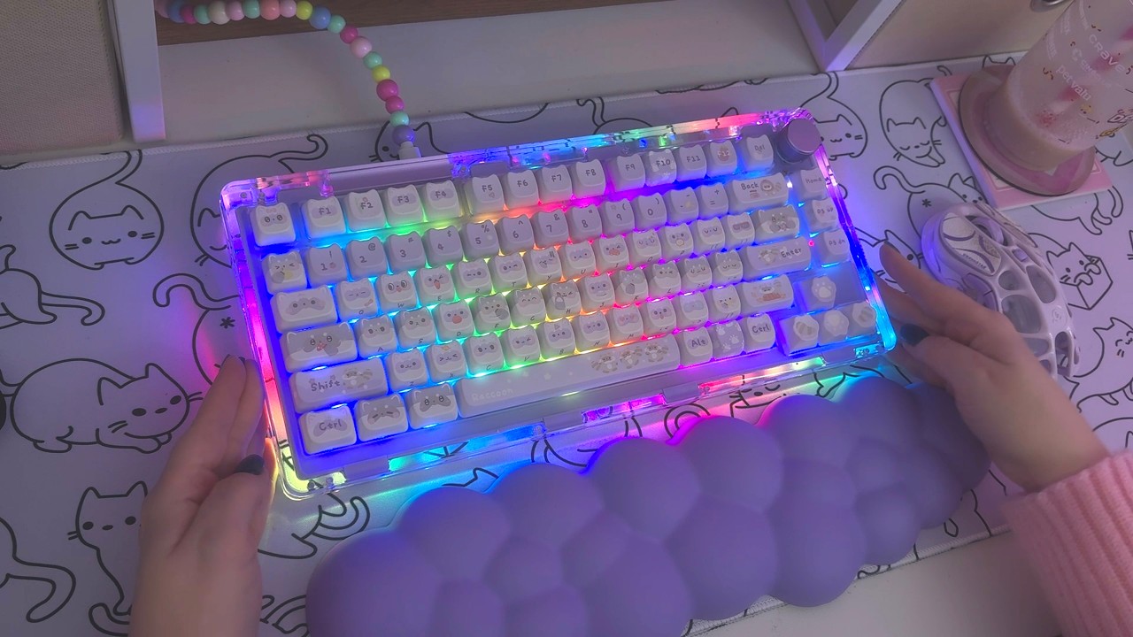 Purple KiiBOOM Phantom 81 Mechanical Keyboard!  💜