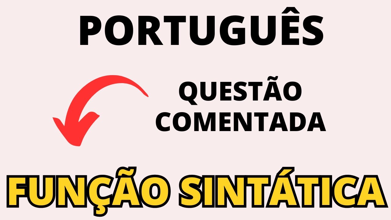 Portugu&ecirc;s para Concurso P&uacute;blico - Conjun&ccedil;&atilde;o x Fun&ccedil;&atilde;o Sint&aacute;tica | Banca IDECAN