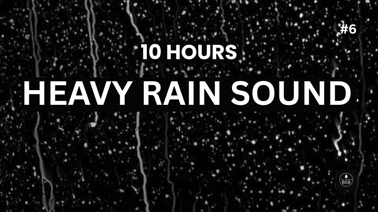 10 Hours Heavy Rain Sounds | Fall Asleep in 3 Minutes & Wash Away Stress  DeepSleep!