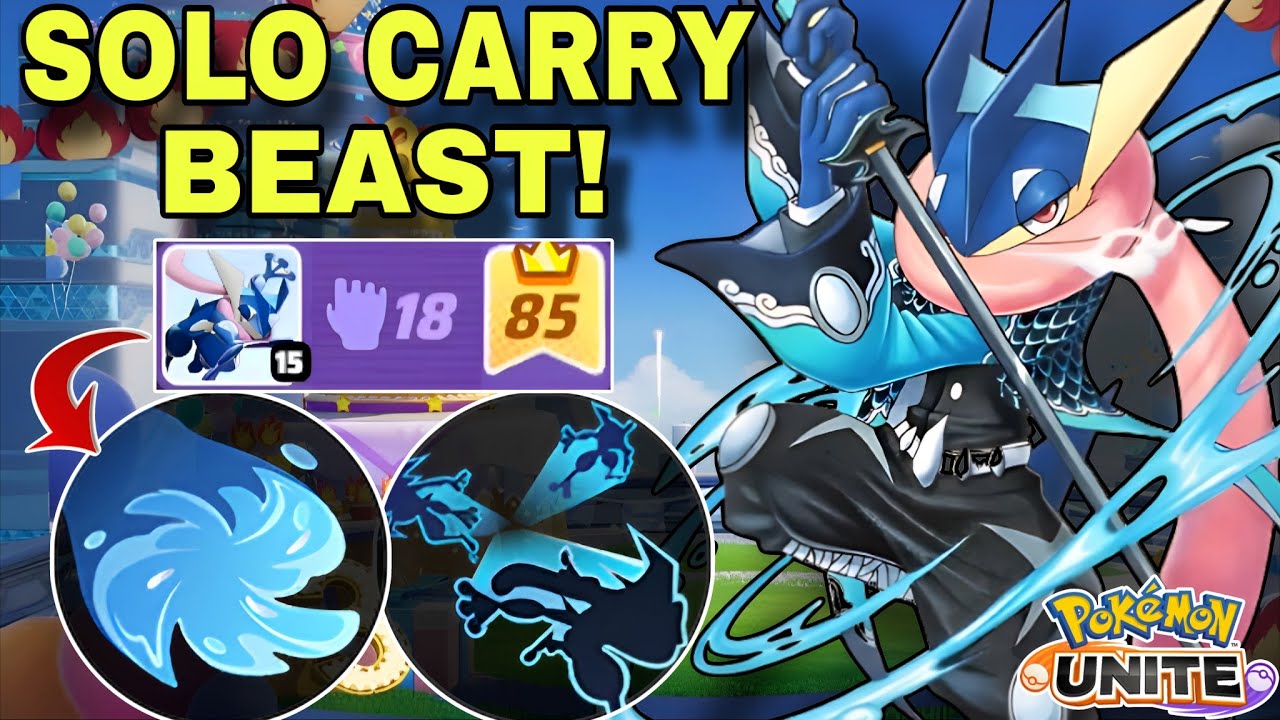Carry Your Entire Team with This Water Shuriken GRENINJA Build! | Pokemon Unite