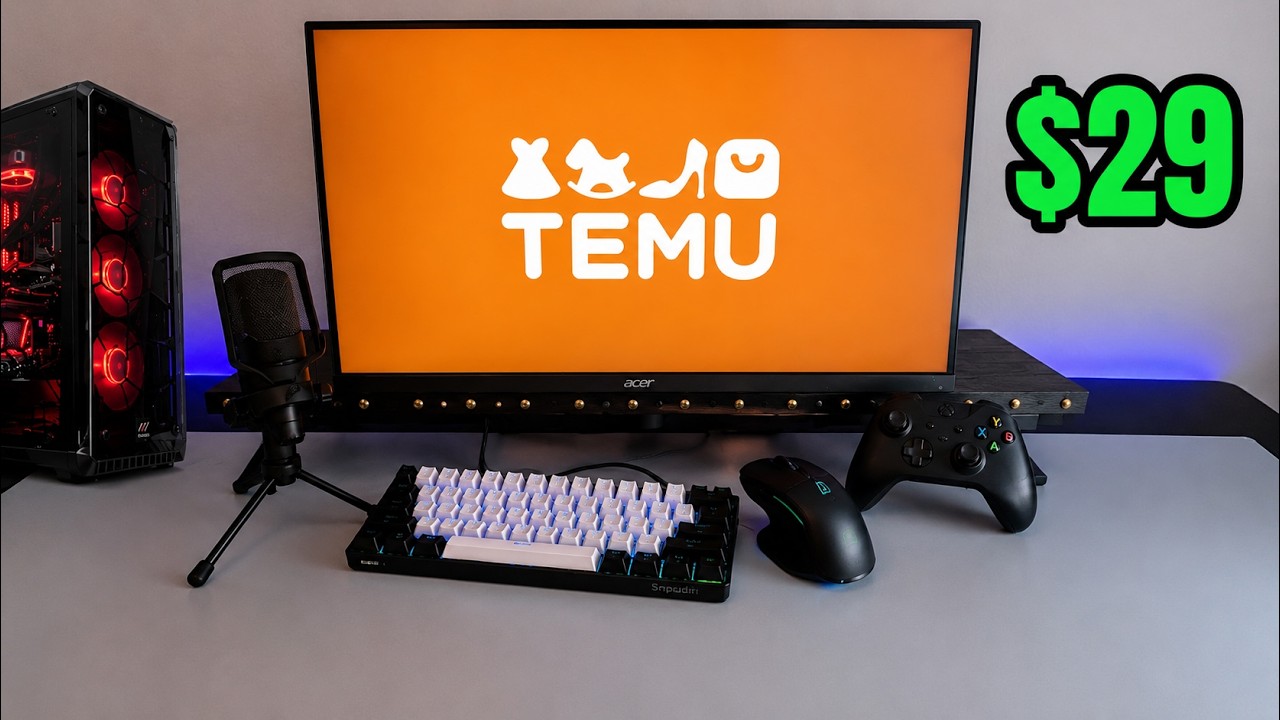 I Bought the CHEAPEST Gaming Setup From TEMU! (Mouse, Keyboard, Controller & Mic)