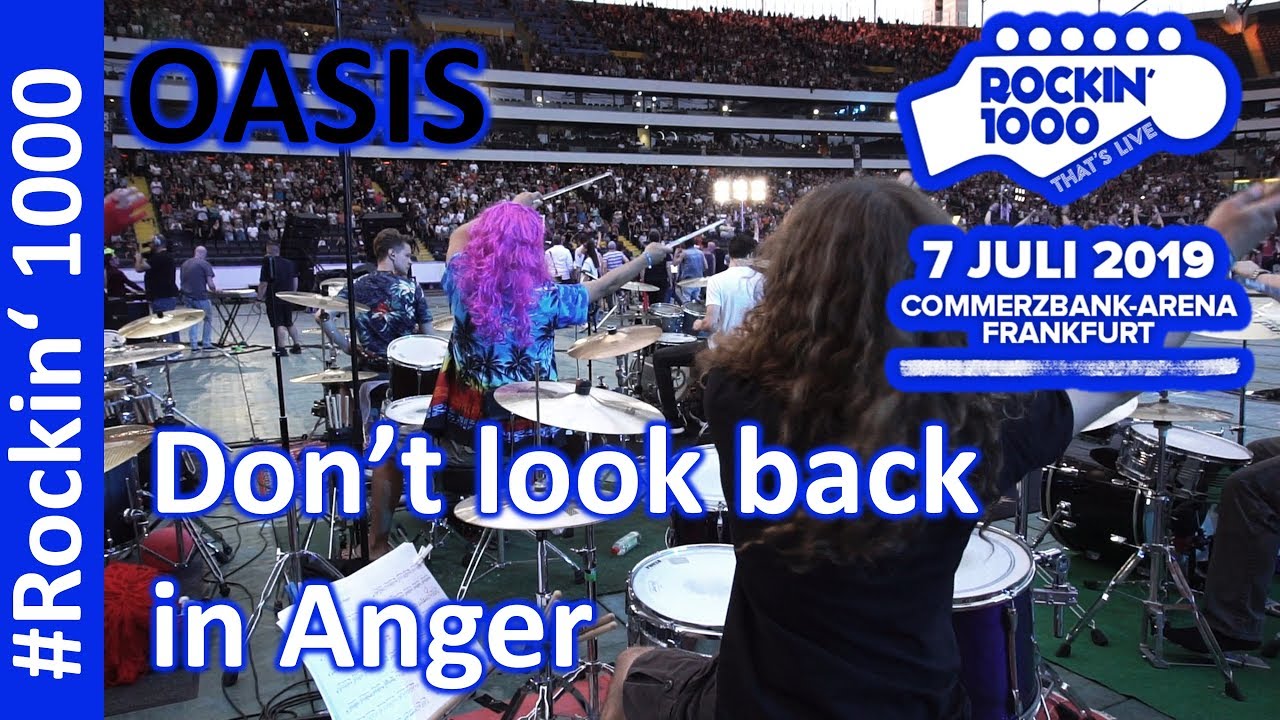 Don't look back in anger - Rockin 1000 Frankfurt 2019 - Oasis-  Drum Cover
