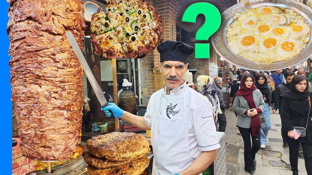 Король уличной еды в Иране | Самый многолюдный ресторан на Большом базаре Тегерана
