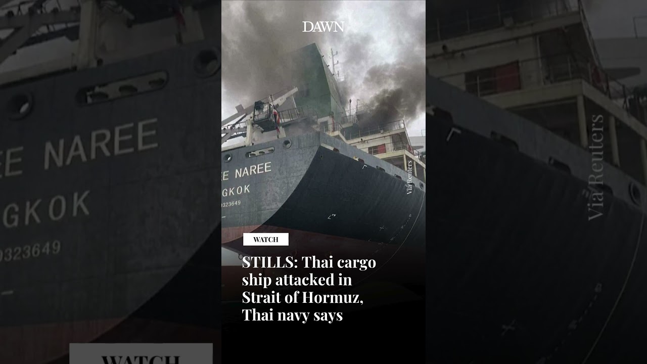 STILLS: Thai cargo ship attacked in Strait of Hormuz, Thai navy says