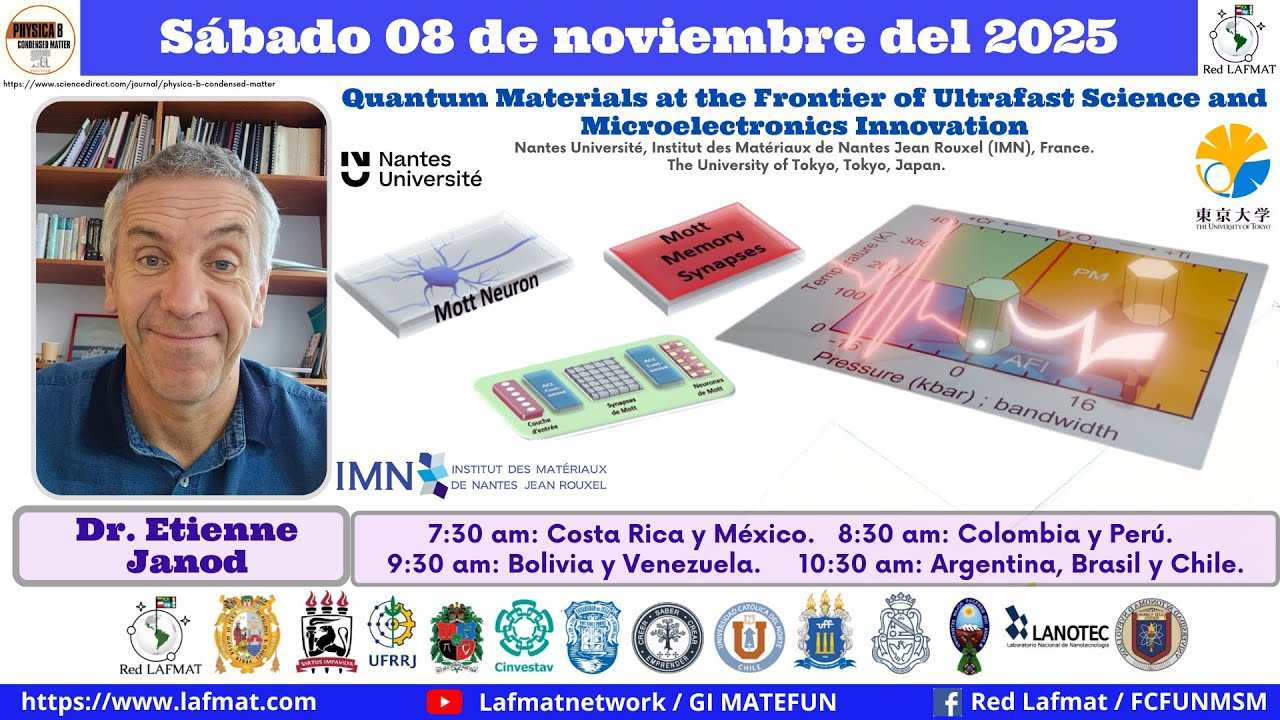 Quantum Materials at the Frontier of Ultrafast Science and Microelectronics ... | Dr. Etienne Janod