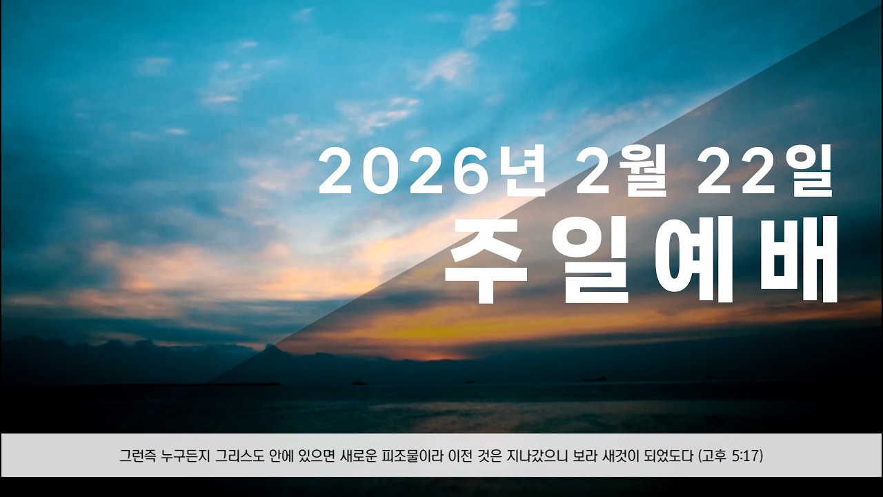 2026년 2월 22일 주일오전예배 김현철 목사, 시편 1:1-6 말씀을 즐거워하는 자