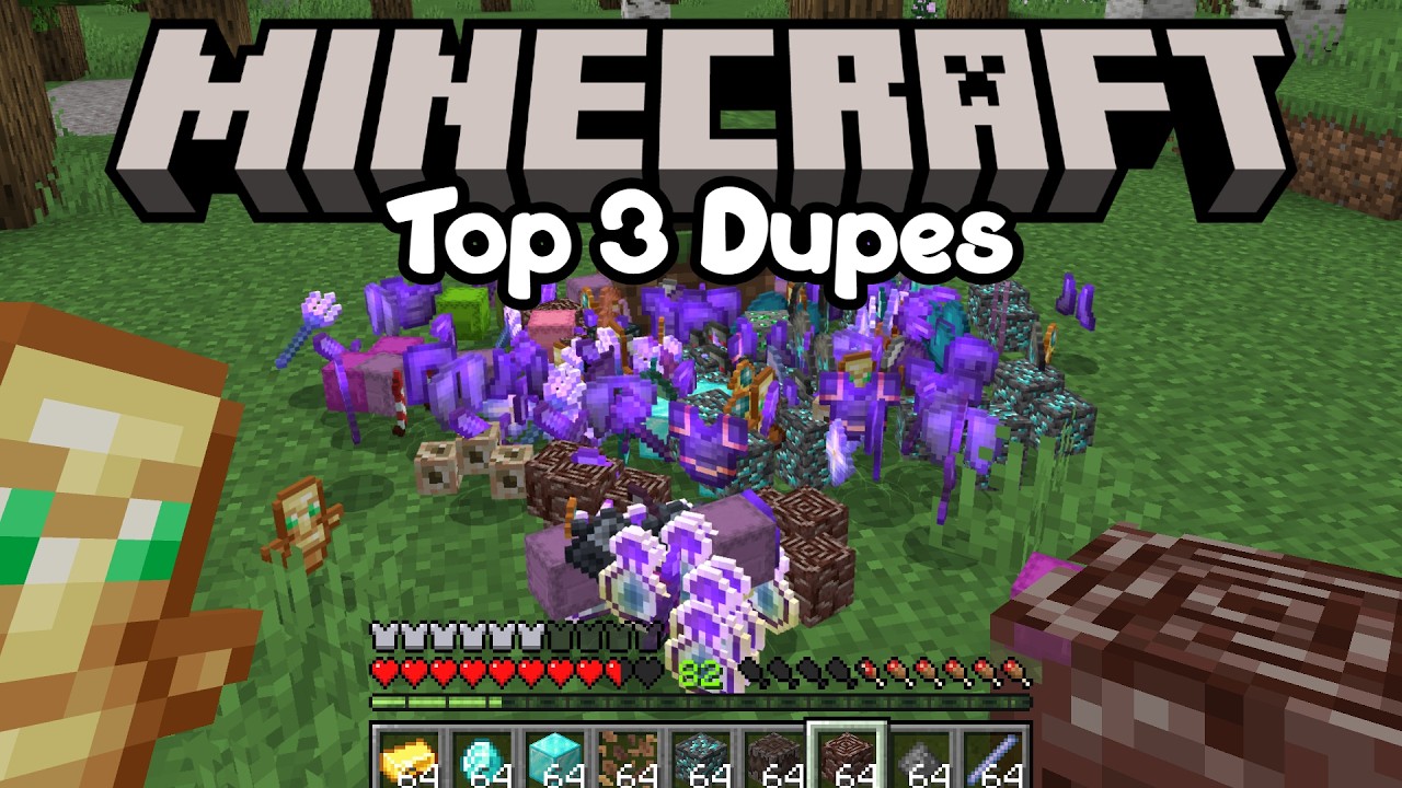 ТОП-3 багов с дублированием предметов в Minecraft! Миры, серверы, обычные миры. Для всех устройств.