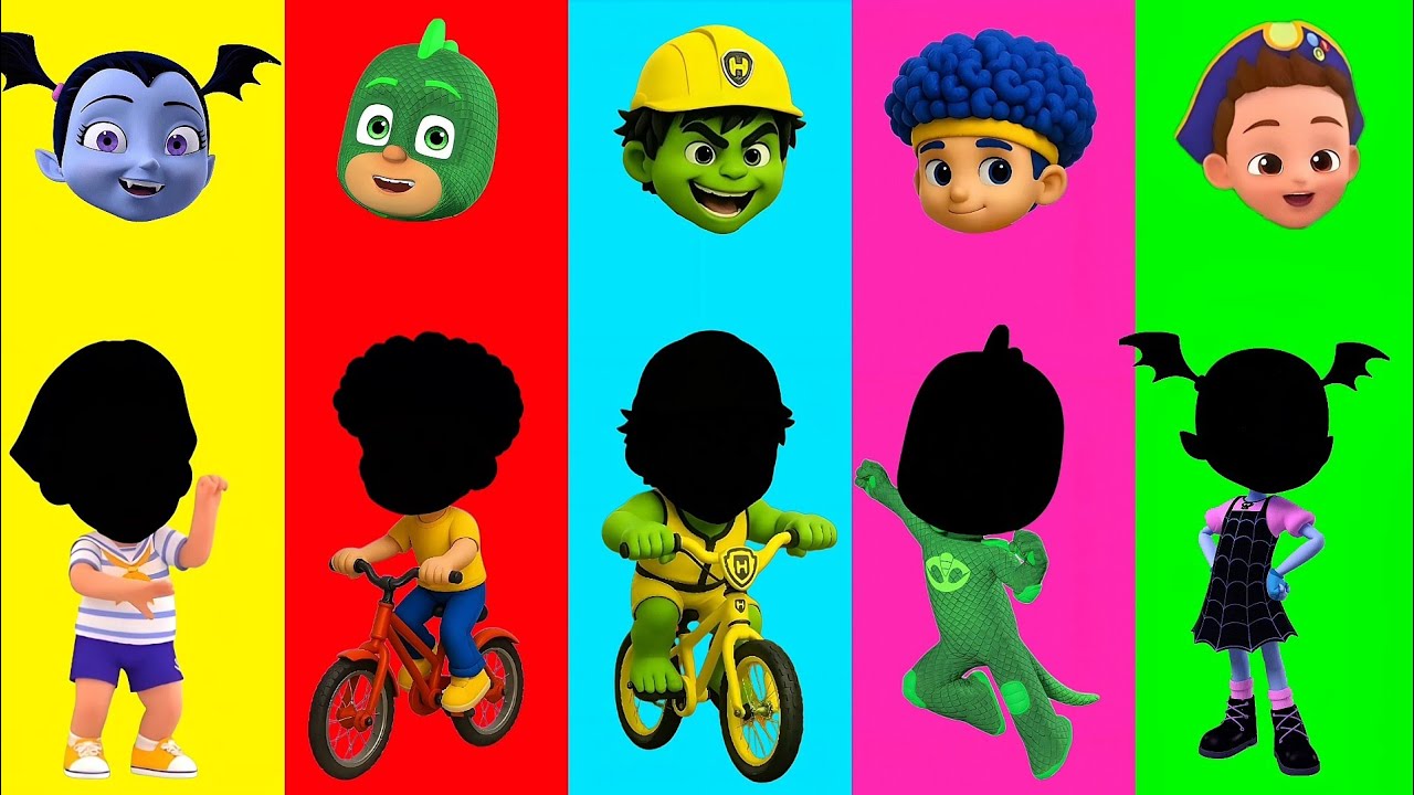 Wrong eyes👀 challenge DAME TU COSITA Pj Masks Funny Puzzle Wrong Heads