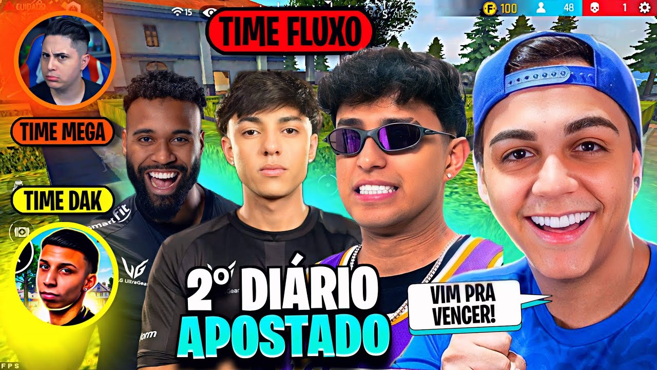 2° DIÁRIO APOSTADO! TIME FX = NOBRU, FREITAS, GURAS E MANOMAX vs TEAM DAK e TEAM MEGA! QUEM GANHOU?