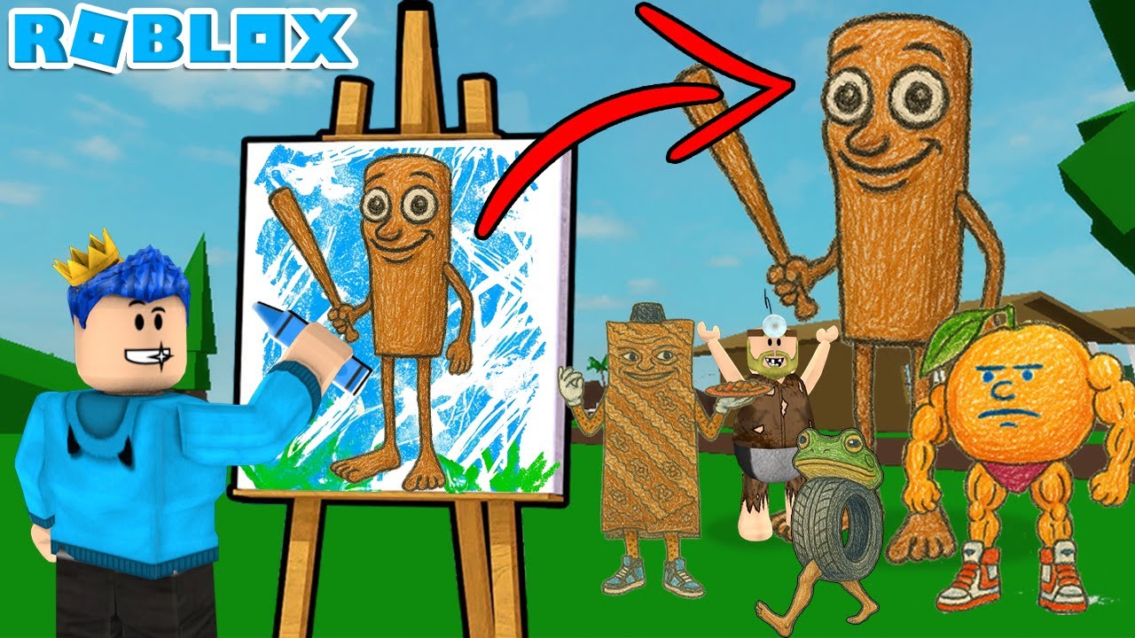 PANDU DAN PAK UNAT GAMBAR semua ANOMALI PAKE KRAYON AJAIB DAN BISA HIDUP KELUAR DARI GAMBAR DIROBLOX