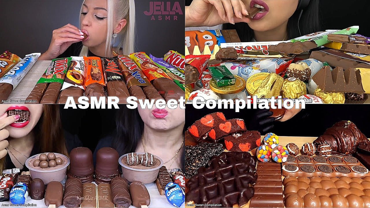 ASMR Chocolate Compilation | No Talking | Only Bits | ASMR Mukbang | ASMR Food