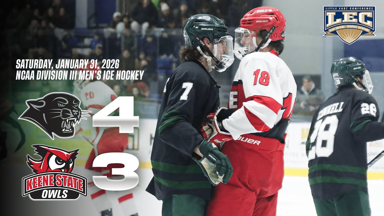 Keene State Men's Ice Hockey Highlights vs. Plymouth State 1/31/2026