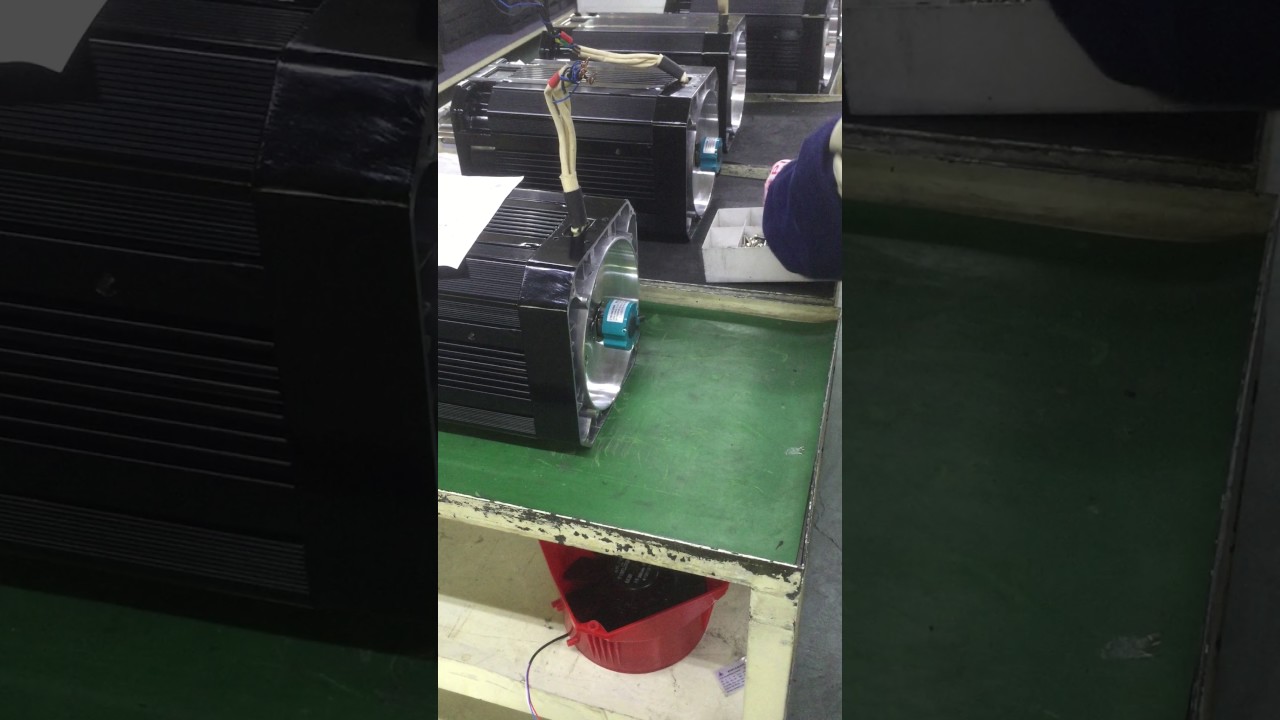 Encoder installation of AC servo motor from  CTB   workshop