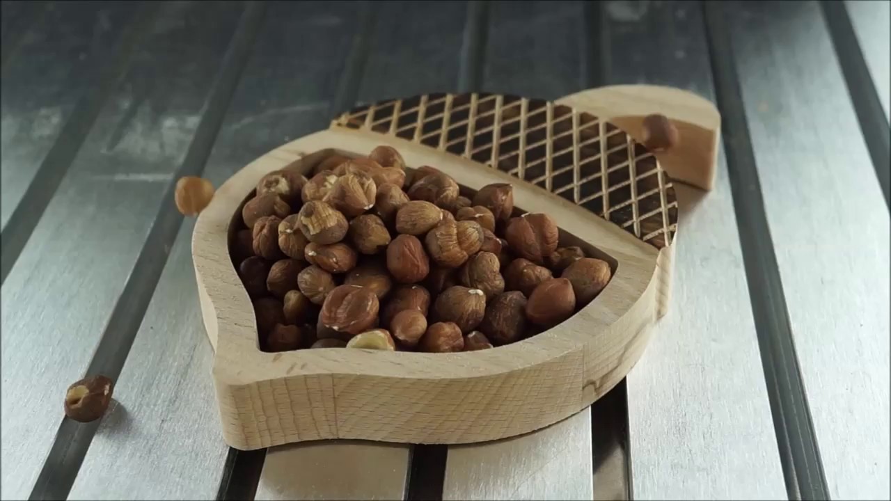CNC machining a hazelnut tray