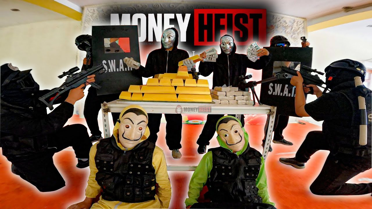 PARKOUR MONEY HEIST vs POLICE ( bella ciao remix ) Rescue friends from the police #phivutrieudo