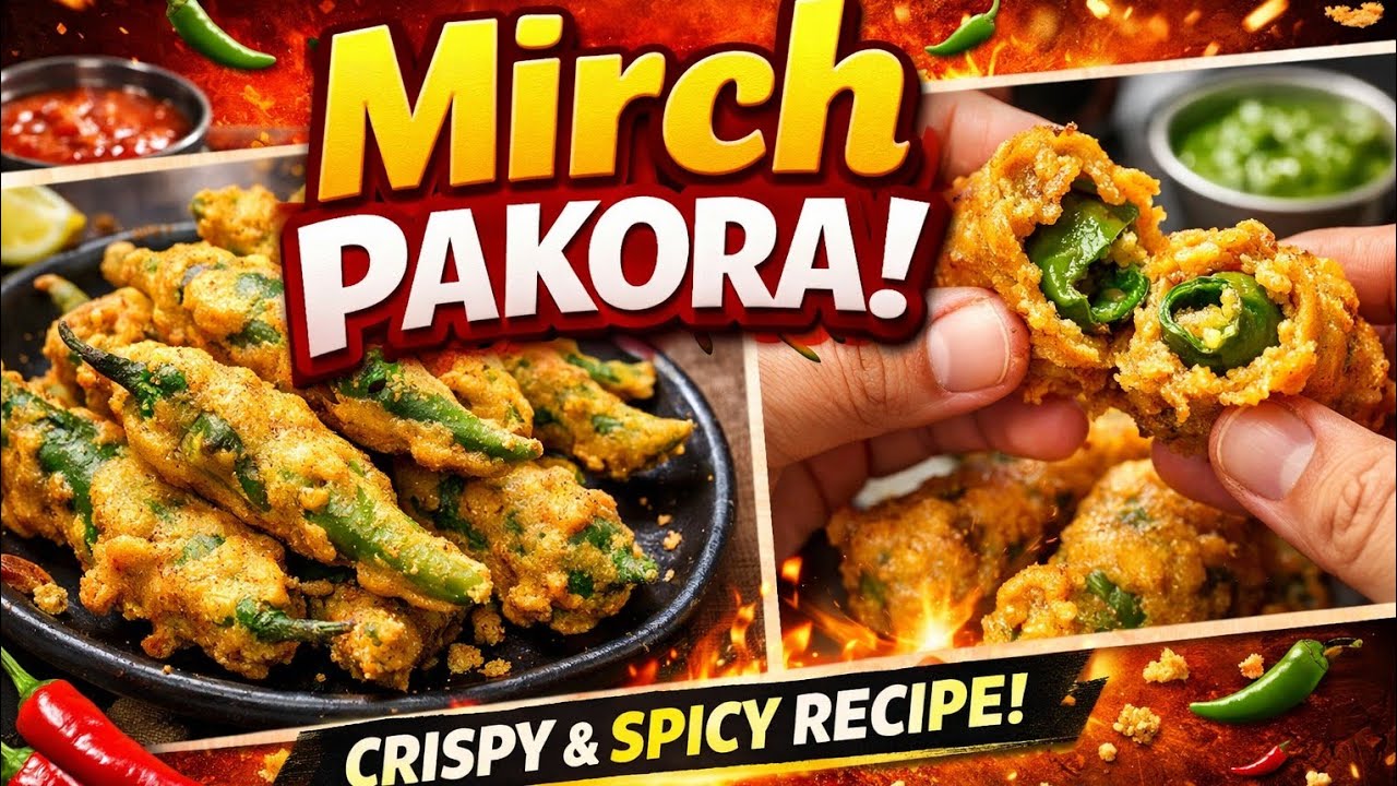 Mirchi Pakora Recipe | Crispy Hari Mirch Pakora | Ramadan Special Iftar Recipe | Pakistani Street 