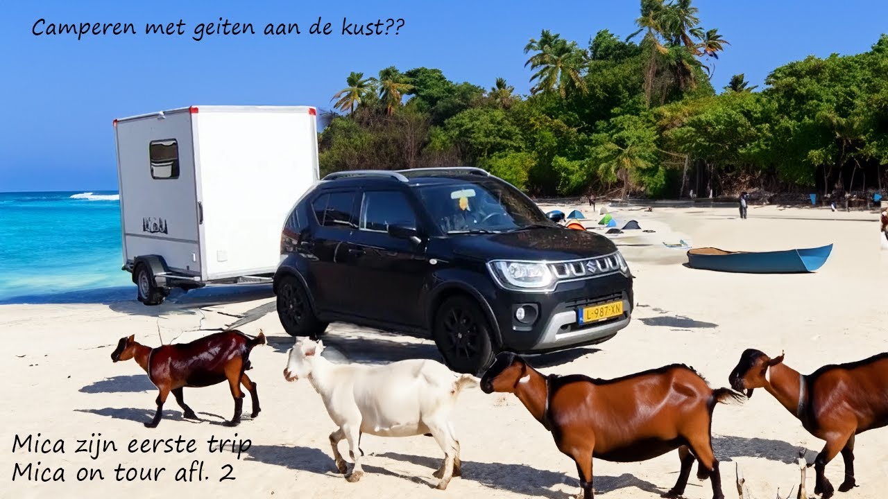 Mica's eerste trip ,camping Costa Kabrita