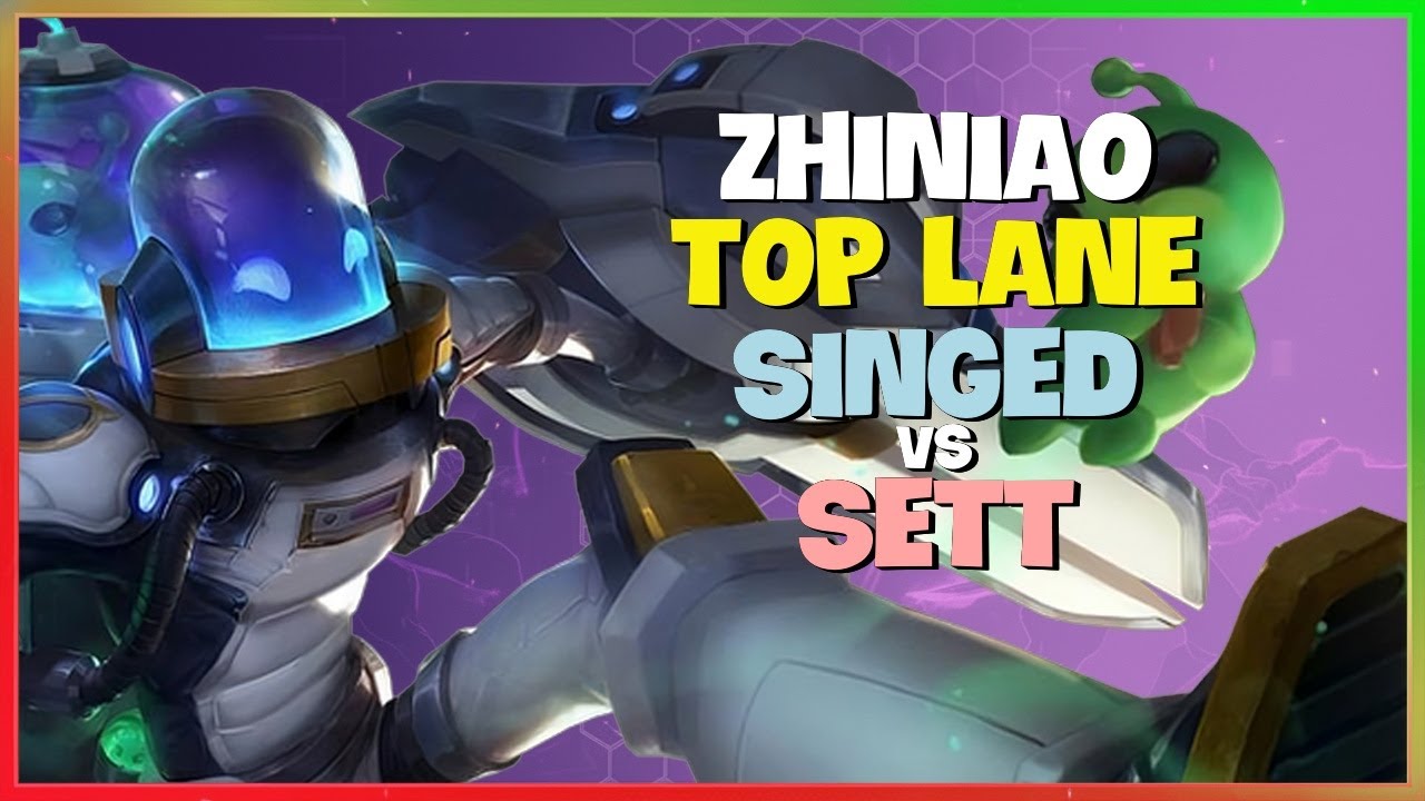 Rank 1 ZhiNiao Singed Masterclass: Flawless Challenger Gameplay Engsub