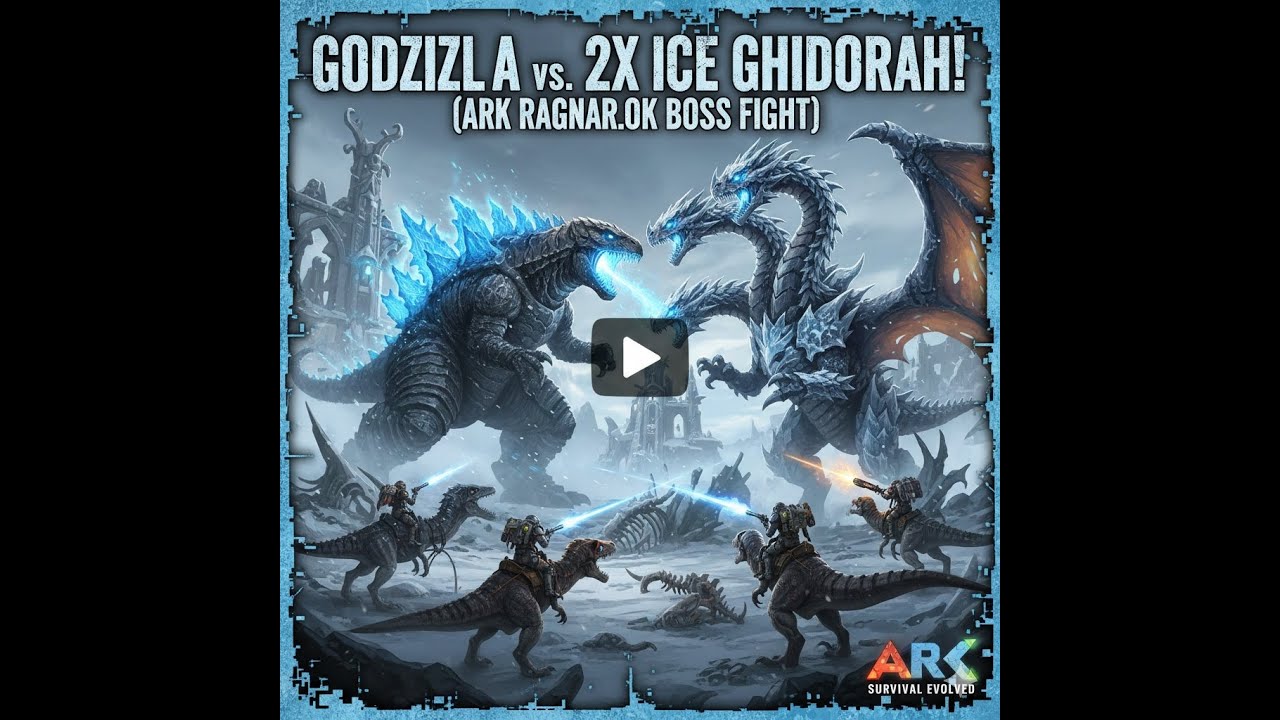 GODZILLA vs 2 SHIMO GHIDORAH! 😱 The Most Intense Battle in ARK Ragnarok!