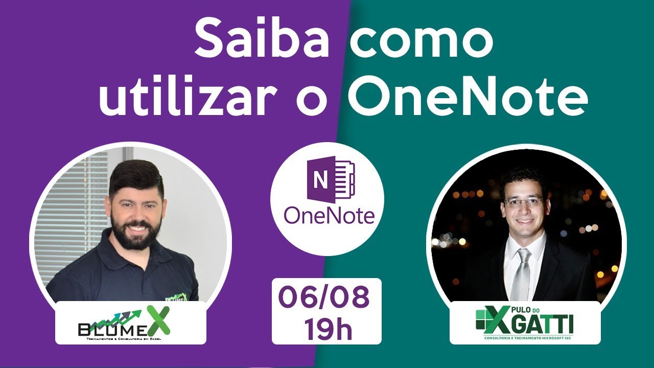 🔴 [LIVE] - Saiba como utilizar o OneNote - André Blume e Fábio Gatti