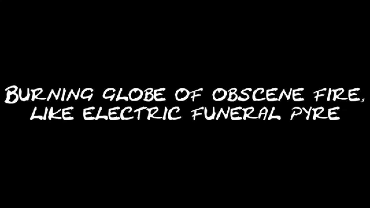 Black Sabbath - Electric Funeral [HQ Audio + On-screen Lyrics]