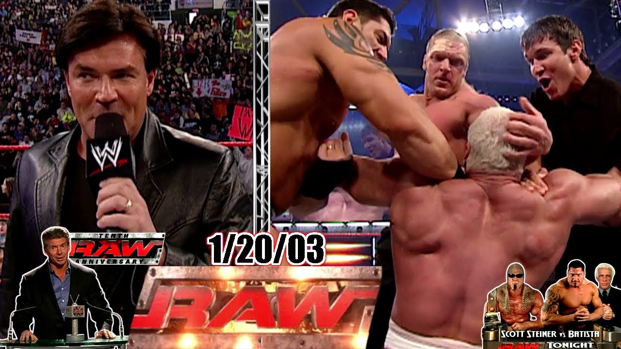 WWE RAW — 20 января 2003 г. Полный обзор — Бишофф объявляет о возвращении Остина — Штайнер против...