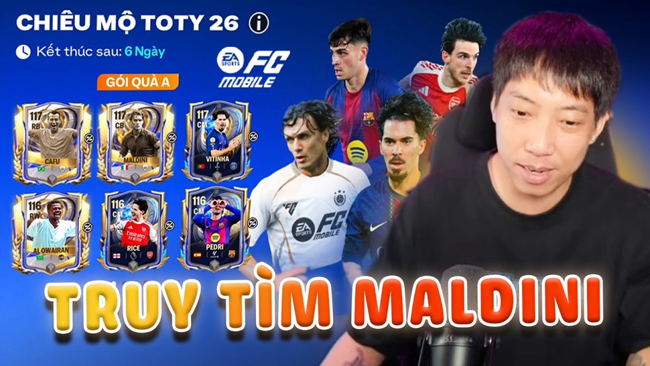 (FC Mobile) Theo dòng sự kiện TOTY 26 tuần 2 săn Maldini và Cafu cùng anh QNT và cái kết.