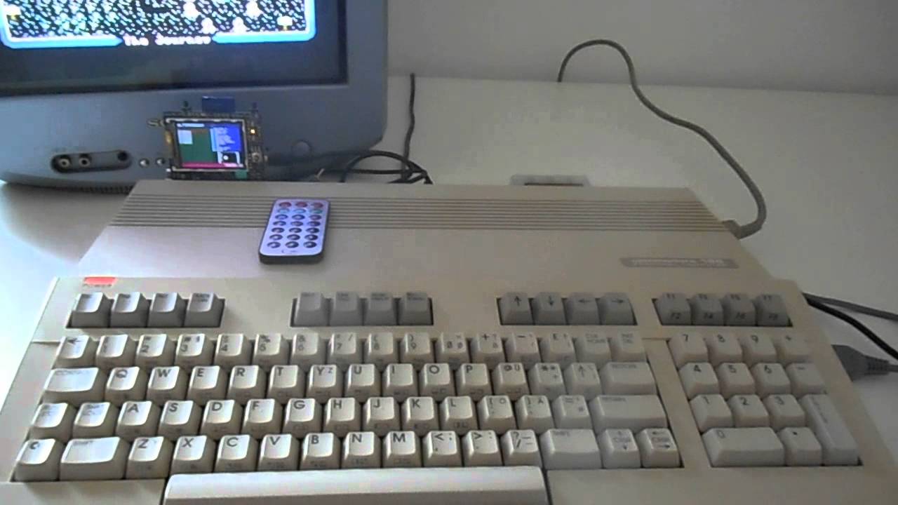 Commodore's Behemoths, C128 and A500, side by side
