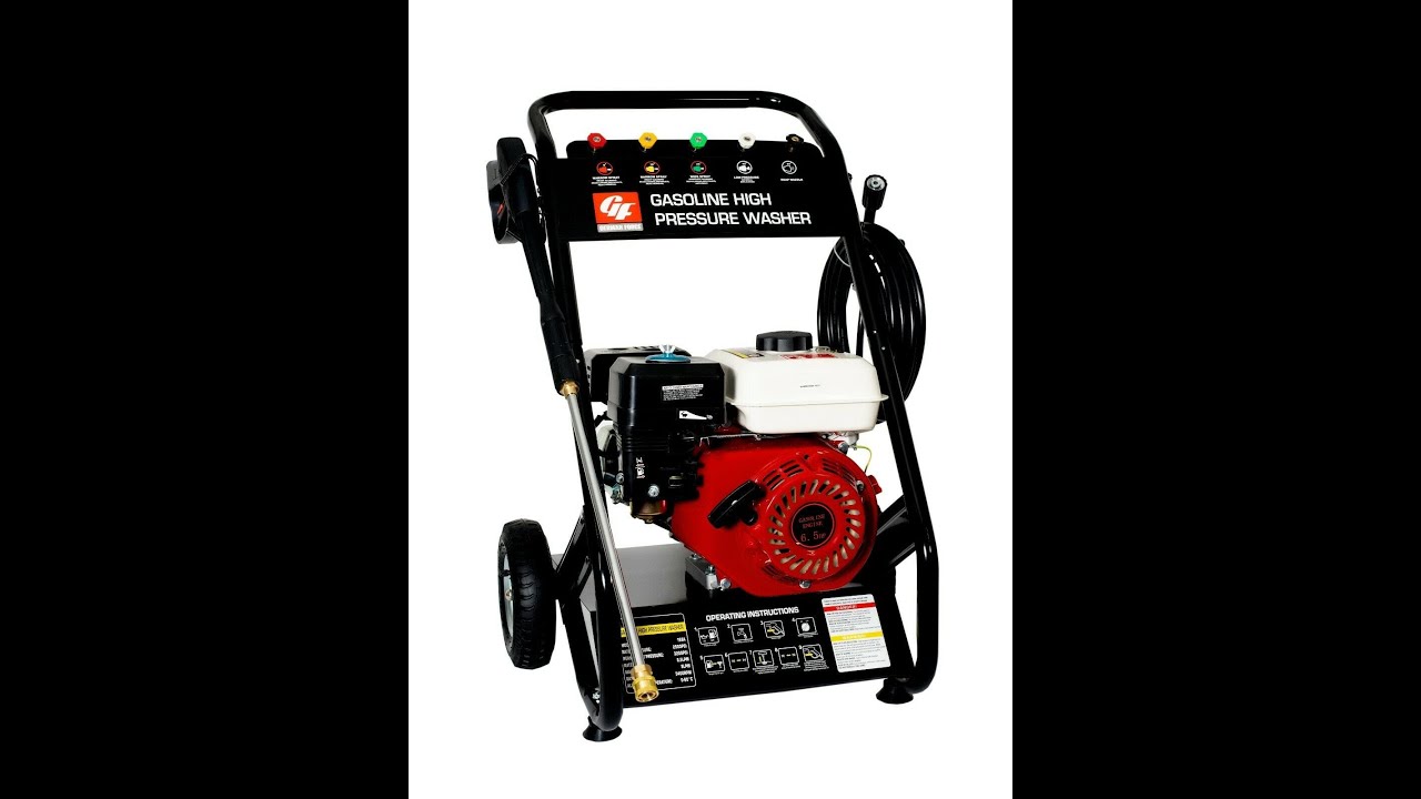 HIDROLIMPIADORA MOTOR GASOLINA 4 TIEMPOS ALTA PRESION 6.5HP 2500PSI 170BAR 196CC GERMAN FORCE
