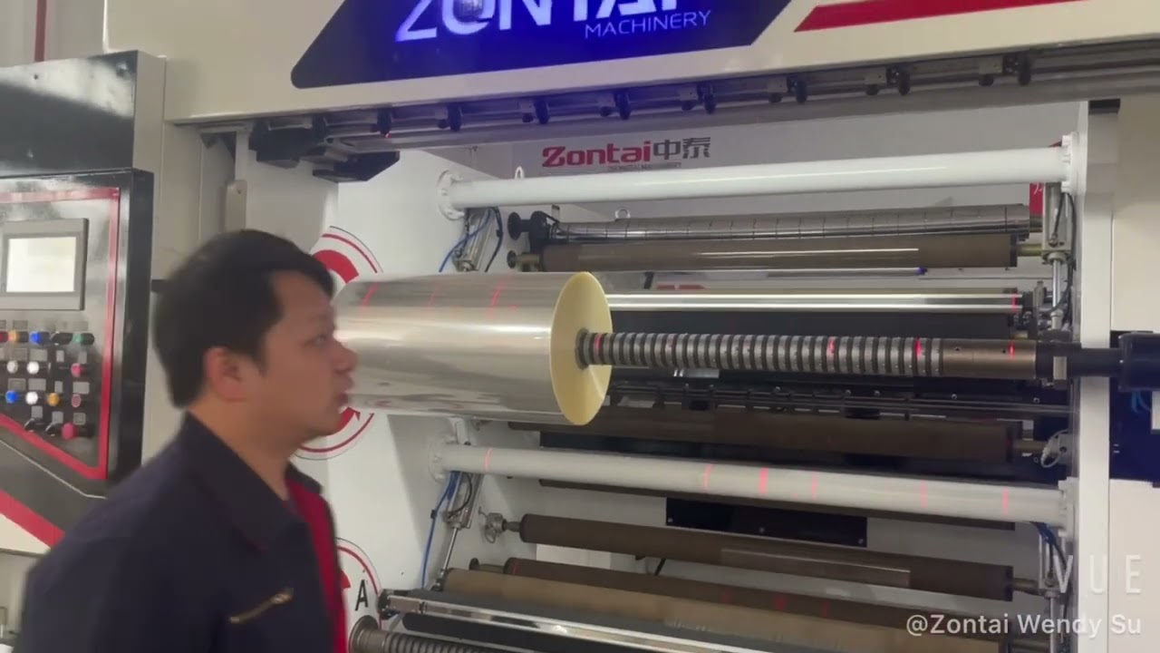 ZTM-T 4 axes automatic change over high speed slitting rewinding machine