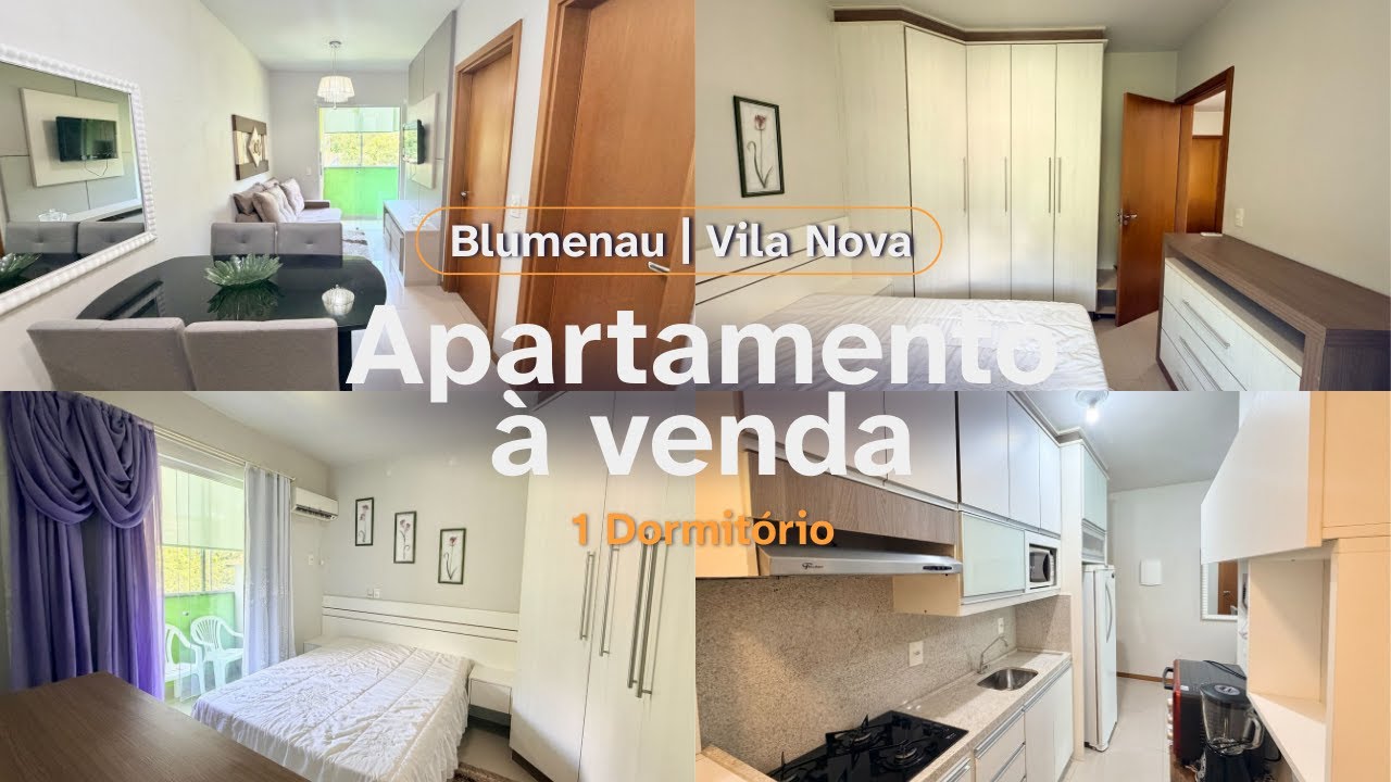 Apartamento á venda com 1 dormitório, 41m² no bairro Vila Nova em Blumenau/SC