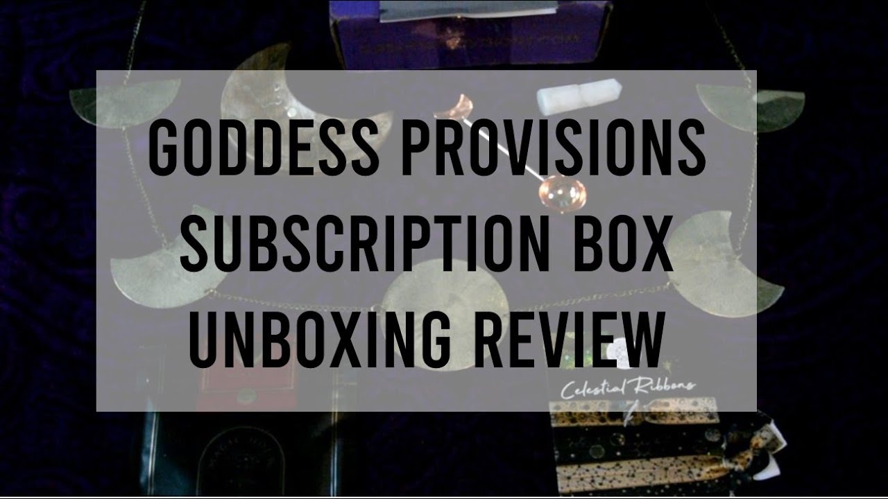 Goddess Provisions unboxing review