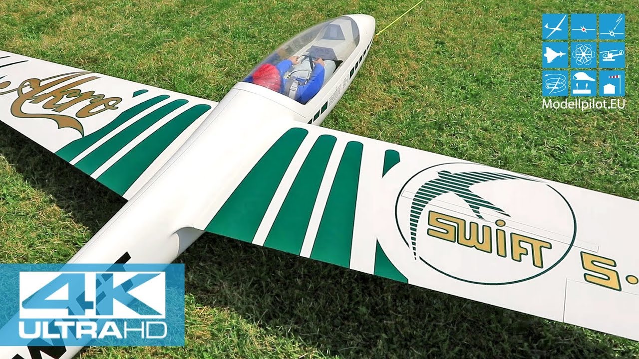 SWIFT S1 & SPEED ASTIR FLIGHT-COMPOSITES E-IMPELLER RC ACRO GLIDER NILS KAEGI & ROBERT KRIZEK [4K]