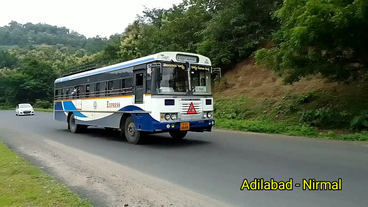 TSRTC Buses at Mehabub Ghats, Nirmal!