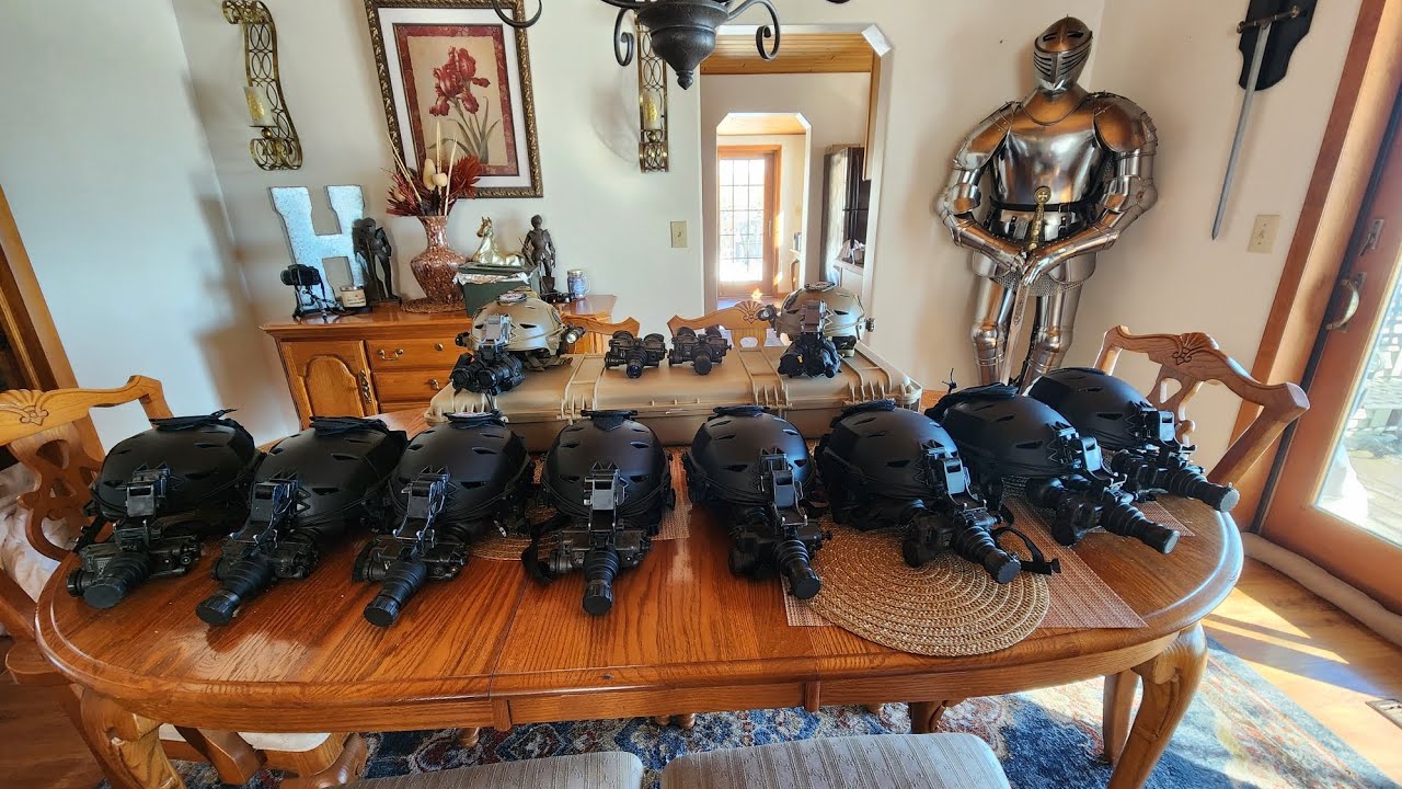My pvs7 collection. Love or hate them. They are still Gen3 NVGS.