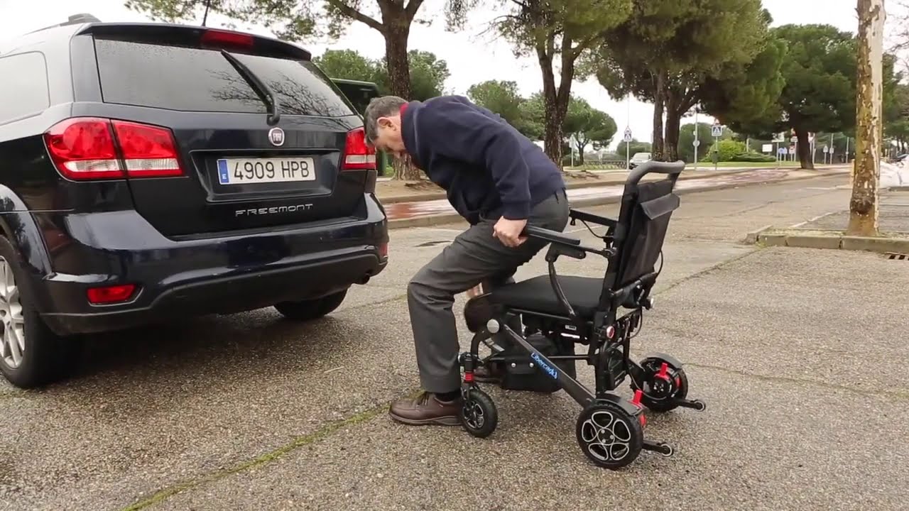 Libercar Alma | Silla de ruedas eléctrica plegable ultraligera fibra de carbono | Accessible Madrid