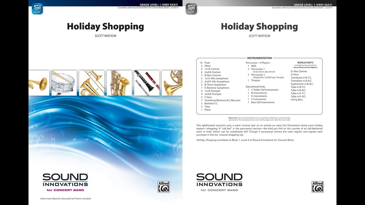 Holiday Shopping, by Scott Watson &ndash; Score & Sound