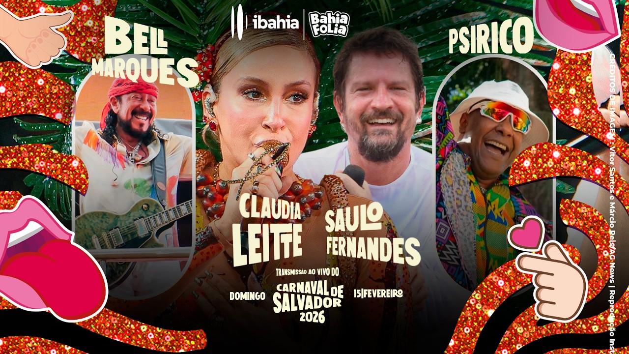 CARNAVAL DE SALVADOR AO VIVO: DOMINGO | 15/2/2026
