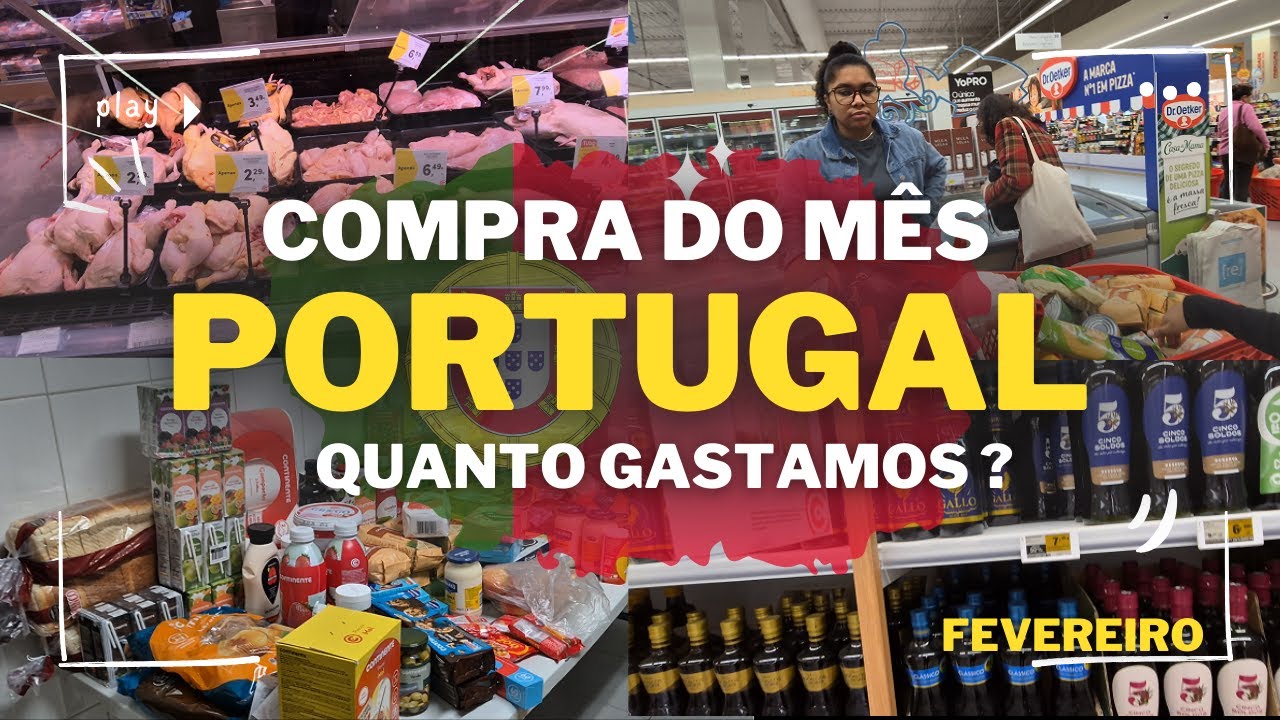 Nossa COMPRA do MÊS em PORTUGAL: Para uma Família de 4 Pessoas Quanto Gastamos?