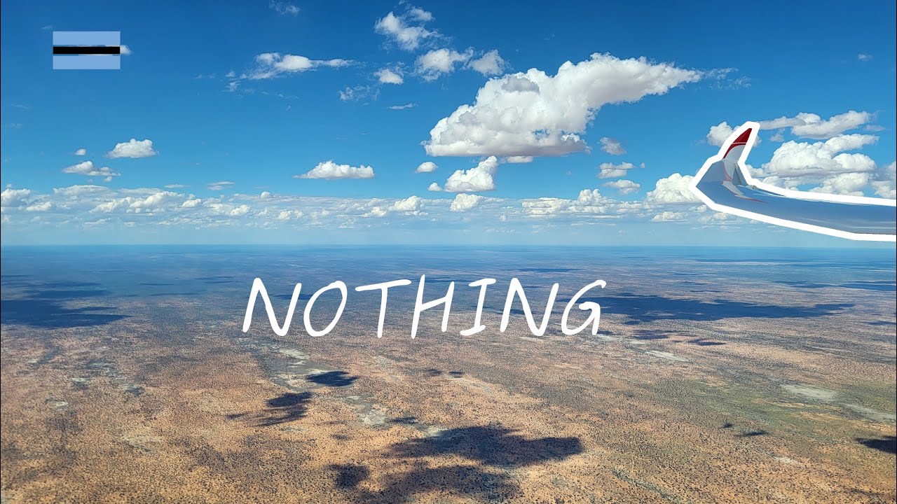 Circling over Botswana nothingness in a glider