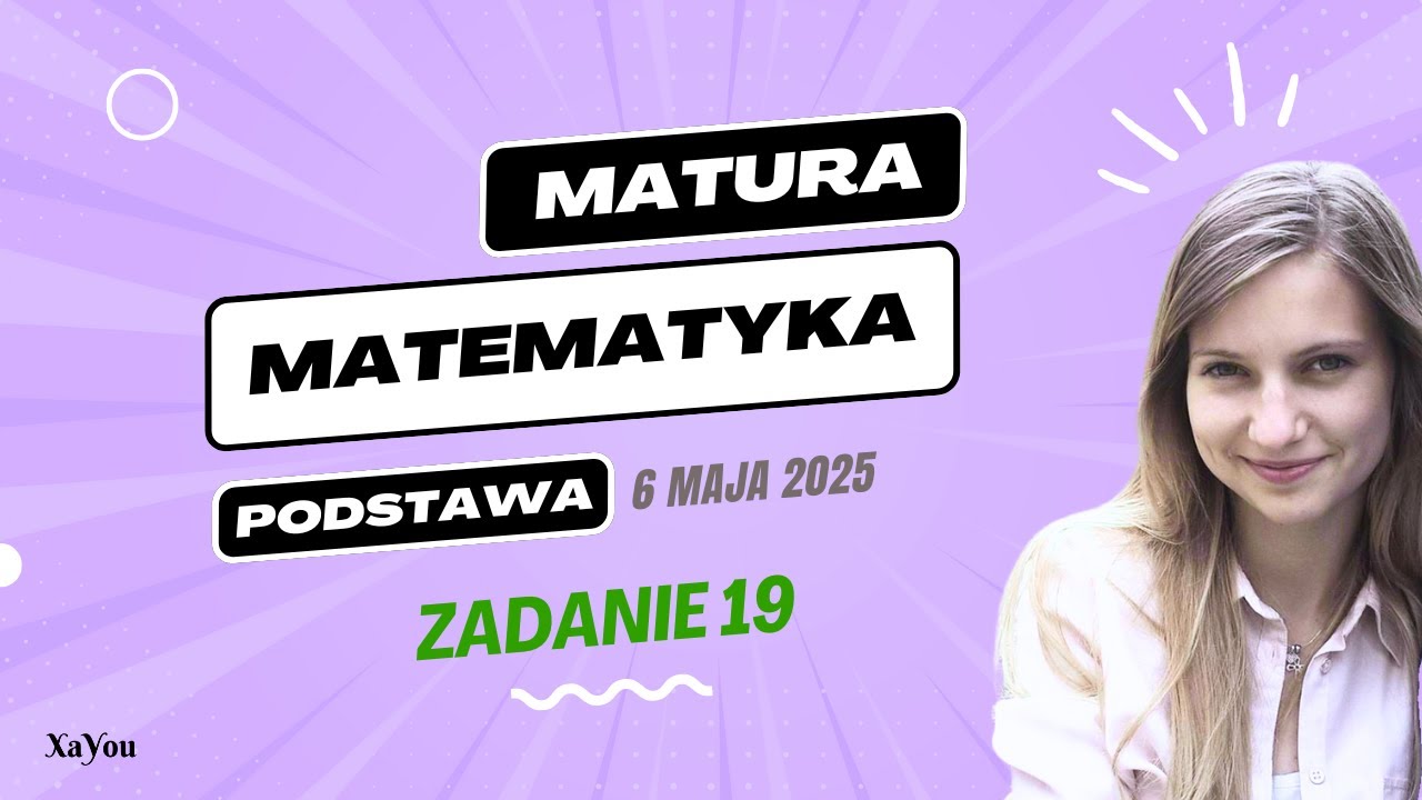 Zadanie 19 👨‍🎓Kąt Wpisany i Środkowy Kąty w Okręgu Planimetria Podstawowa Matura Matematyka Maj 2025